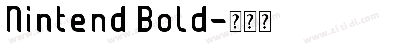 Nintend Bold字体转换
